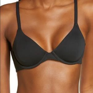 NAKED DEMI UNDERWIRE BRA IN ONYX